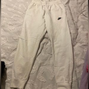 White Nike sweatpants